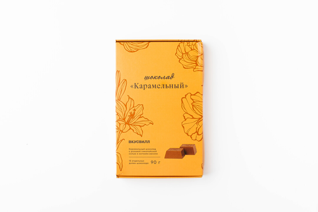 

Шоколад карамельный Вкусвилл, 90 г