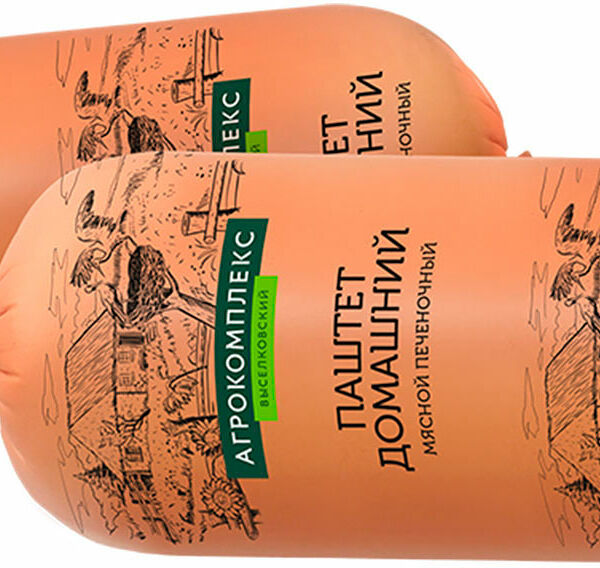 Паштет Агрокомплекс Домашний печеночный из свиной печени охлажденный 1 шт