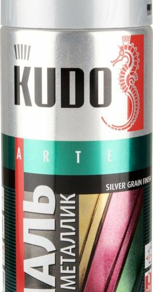 Эмаль универсальная Kudo Arte Серебро металлик