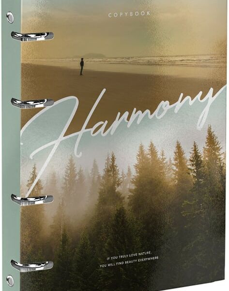 Тетрадь Schoolformat Твой пейзаж со сменным блоком на кольцах в клетку 120л А5+