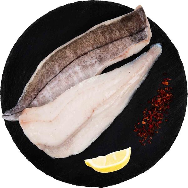 Пикша замороженная филе на коже вес