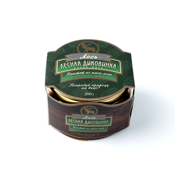 Паштет из мяса лося Лесная диковинка с тыквенными семечками
