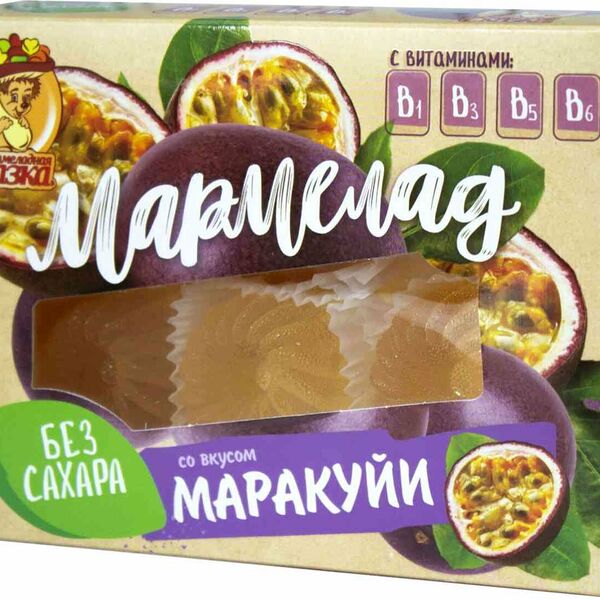 Мармелад желейный формовой на фруктозе Мармеладная сказка с маракуйей