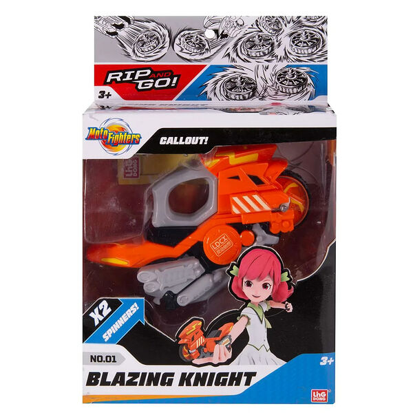 Боевой мотоцикл с волчком Пылающий рыцарь