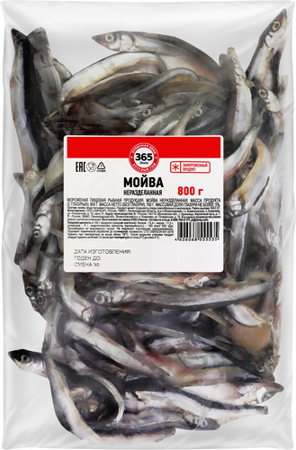 

Мойва замороженная 365 дней неразделанная, 800 г