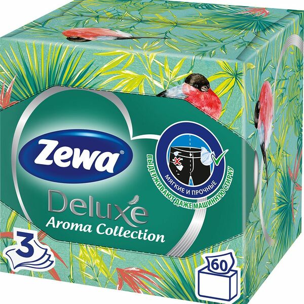 Салфетки бумажные Zewa Deluxe Aroma Collection 3 слоя