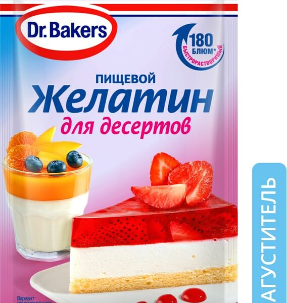 Желатин Dr.Bakers для десертов пищевой 10г