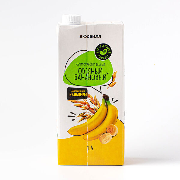 Напиток растительный Овсяный банановый обогащенный кальцием, 1 л
