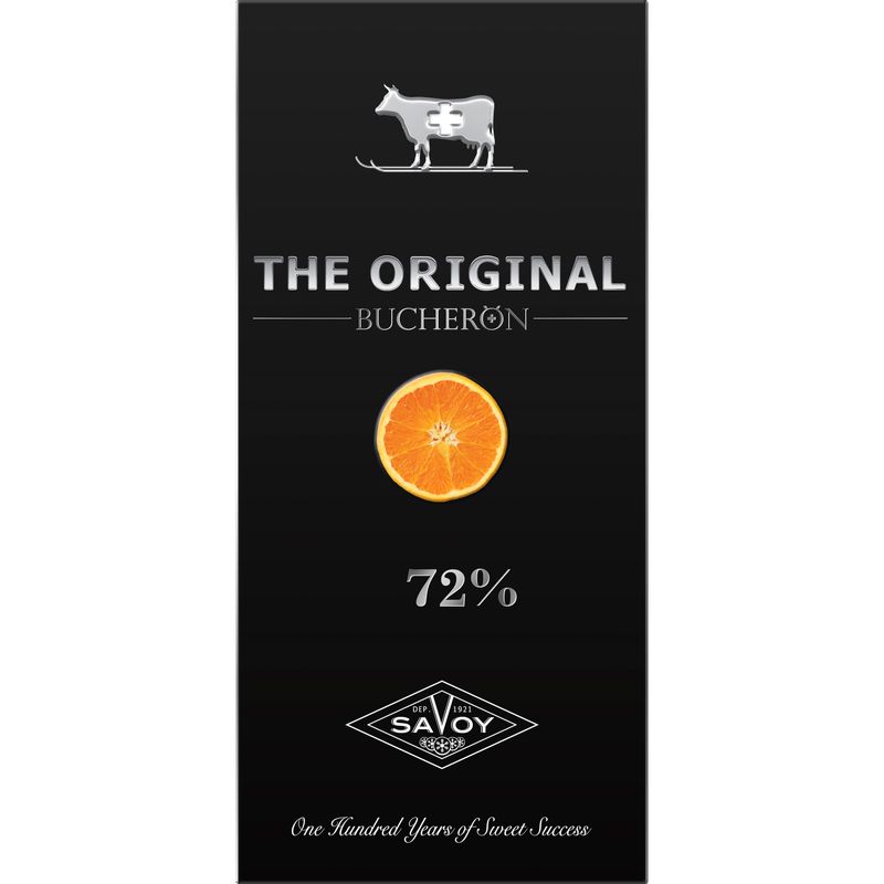 

Шоколад горький Bucheron The Original с кусочками апельсина 72% какао 100 г