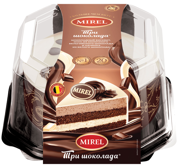 Торт Mirel Три шоколада 750г