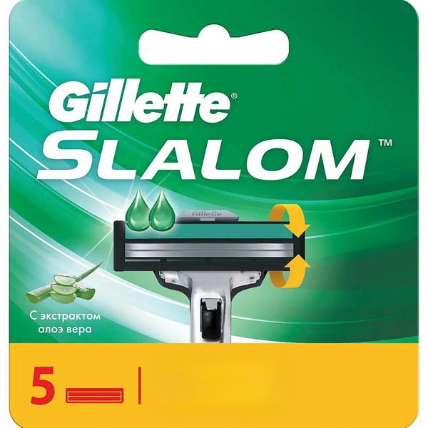 Сменные кассеты для бритья Gillette Slalom Plus 5 шт 10г