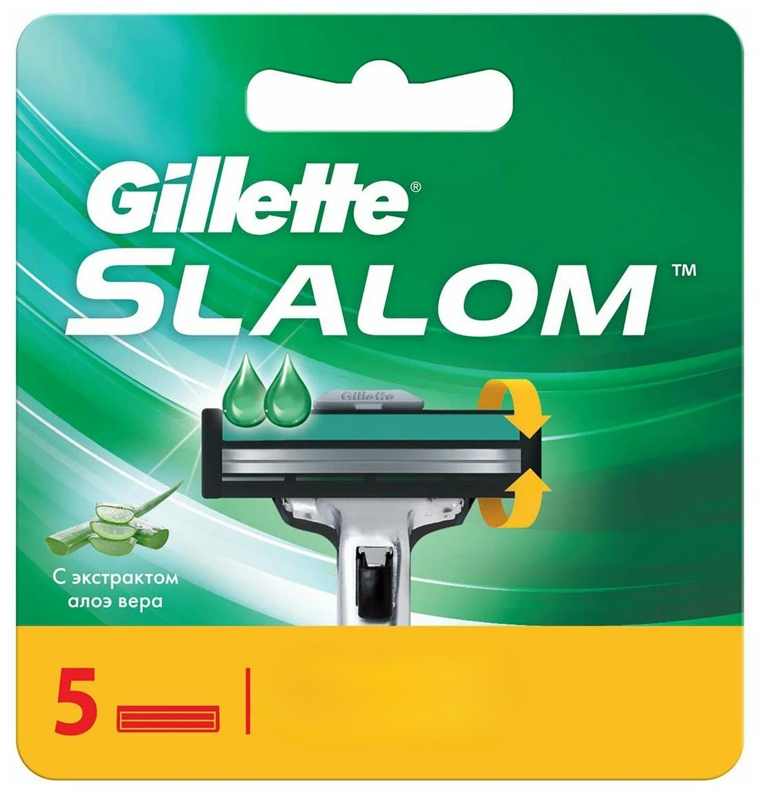 

Сменные кассеты для бритья Gillette Slalom Plus 5 шт 10 г