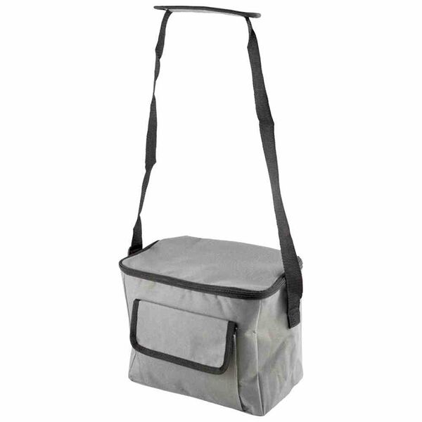 Термосумка Ecos СВ-160 серая 7 л с карманом, 25×15×20 см