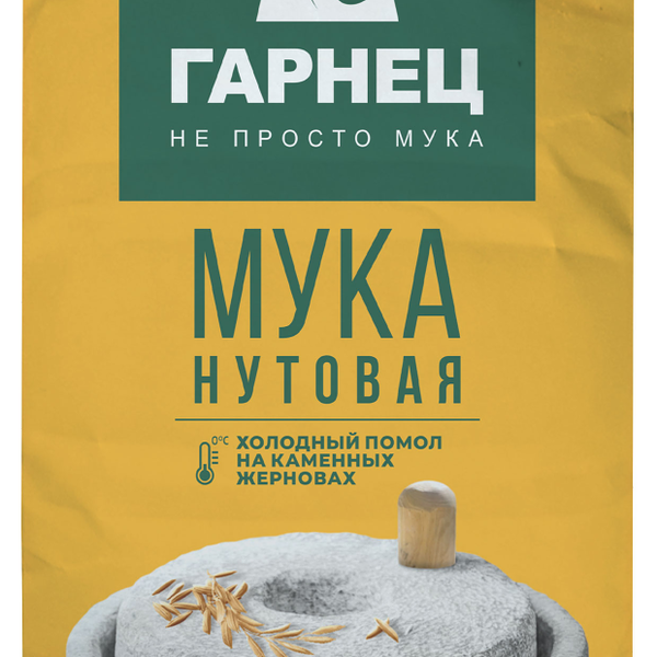 Мука Гарнец нутовая, 0.5 кг