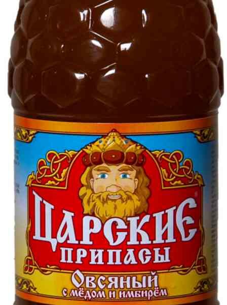Квас ЦАРСКИЕ ПРИПАСЫ живой Овсяный мед-имбирь