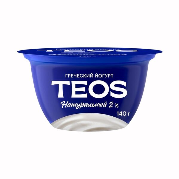 Йогурт TEOS Савушкин продукт греческий 2% натуральный 140г