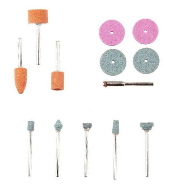Набор абразивных насадок для мини-дрели Hammer Flex №4, шлифовальный, 13 предметов