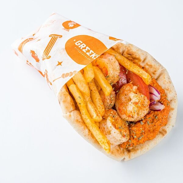 Гирос с креветками