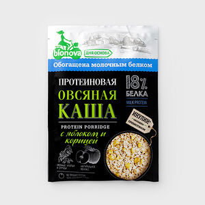 Каша овсяная протеиновая Bionova с яблоком и корицей
