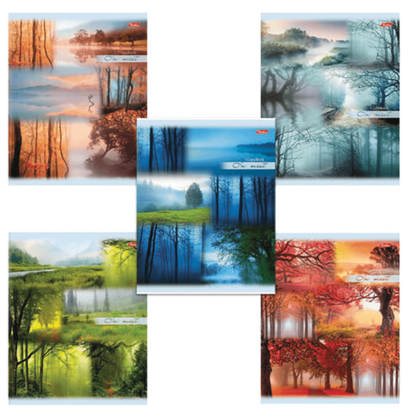 Тетрадь Hatber Пробуждение природы на скобе в линейку А5, 80 л, в ассортименте