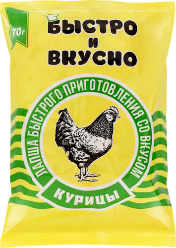 

Лапша Быстро и вкусно со вкусом курицы 70 г