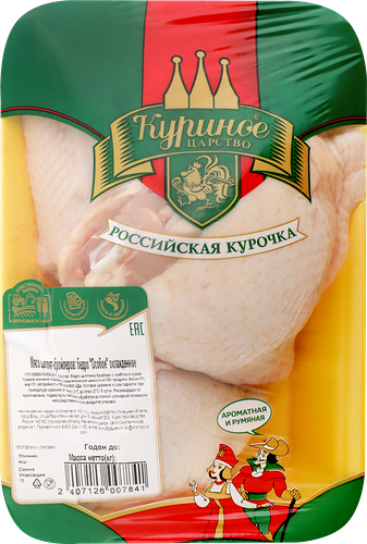 Бедро куриное КУРИНОЕ ЦАРСТВО Классическое охл подложка вес до 1.4кг