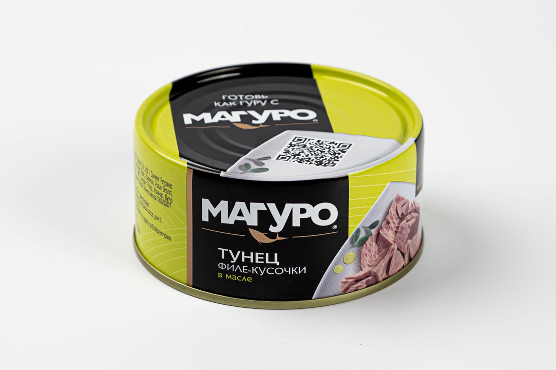 

Тунец желтоперый Магуро филе-кусочки в масле 170 г