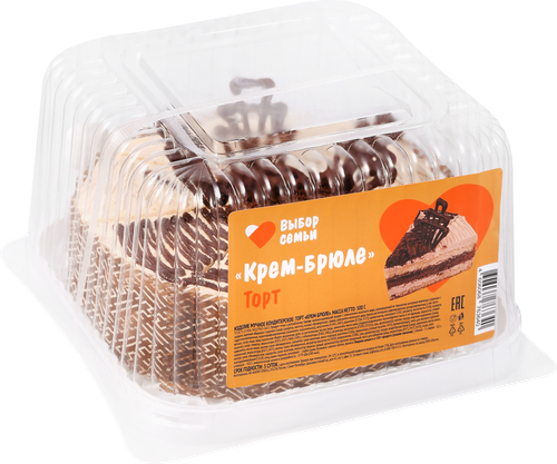

Торт Выбор семьи Крем-брюле 500 г
