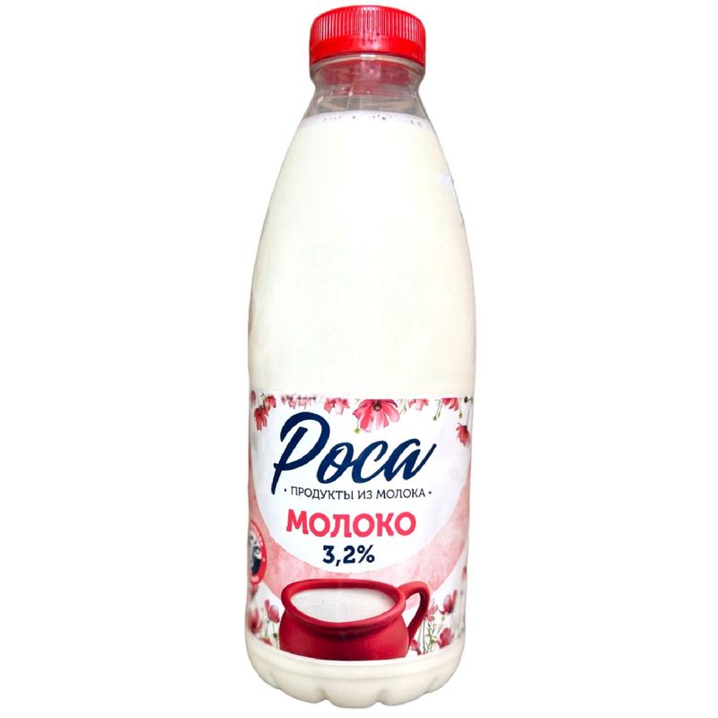 

Молоко Роса пастеризованное 3.2%, 930 мл