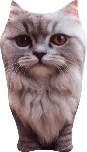 

Игрушка-антистресс мягкая Kiddieart Tallula Котик дымчатый 21см.