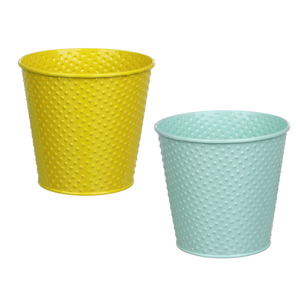 Inbloom кашпо 14x13см, металл, в ассортименте