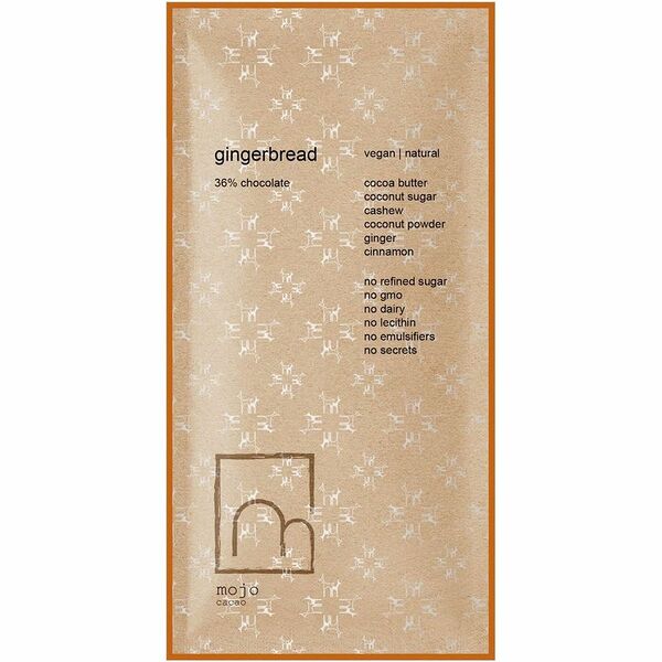 Шоколад Mojo Cacao Gingerbread, 60г