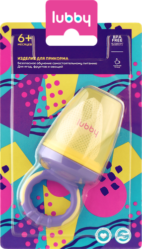 

Изделие для прикорма Жуй'КА Lubby с 6 месяцев, 1 шт, цвет в ассортименте