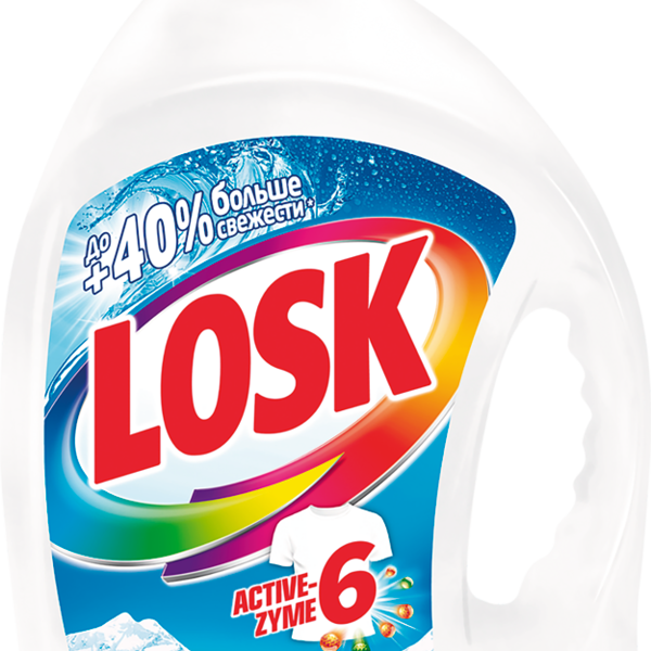 Гель для стирки Losk Active-Zyme 6 Горное озеро