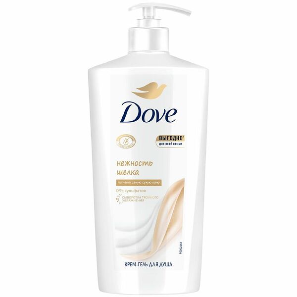 Крем-гель для душа Dove Нежность шелка с драгоценными маслами