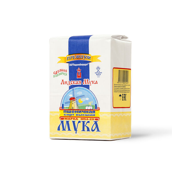 Мука Лидская пшеничная М54-28 в/с х/п 1 кг