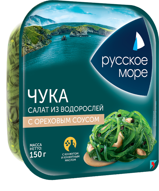 

Салат Чука Русское море из морских водорослей с ореховым соусом 150 г