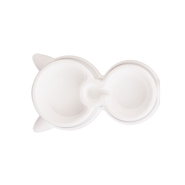 Миска-автопоилка для собак и кошек, 22,5х15 см, белая