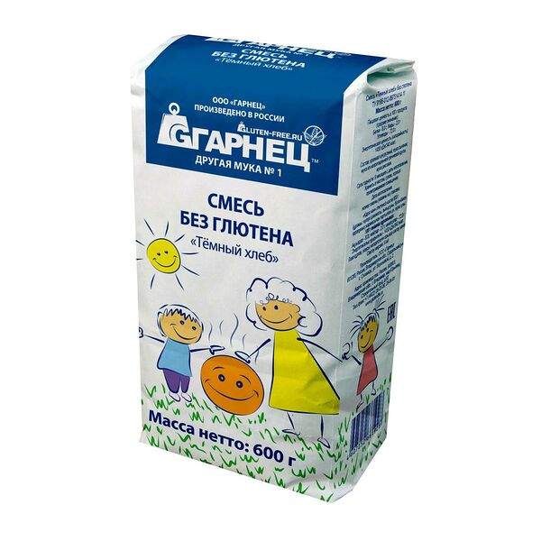 Сухая смесь Garnec Тёмный хлеб без глютена