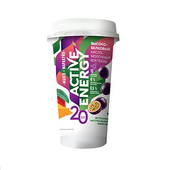 Коктейль высокобелковый кисломолочный Active Energy 