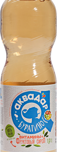 Напиток АКВАДАР Буратино низкокалорийный газированный, 1.5л