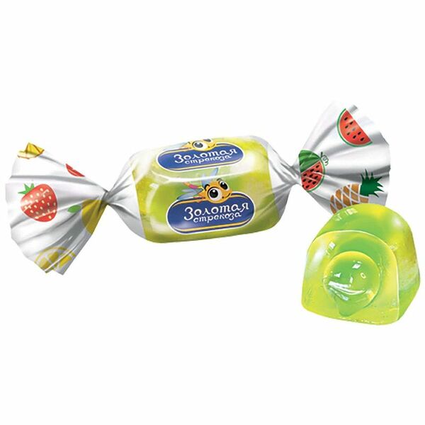 Конфеты Золотая стрекоза желейные ассорти вкусов, вес