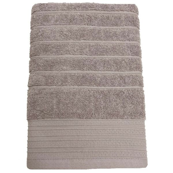 Полотенце махровое PiCassa Страйп, хлопок, какао, 70х130 см