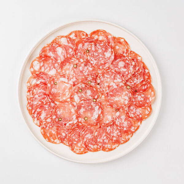 Колбаса полусухая Севилья, нарезка