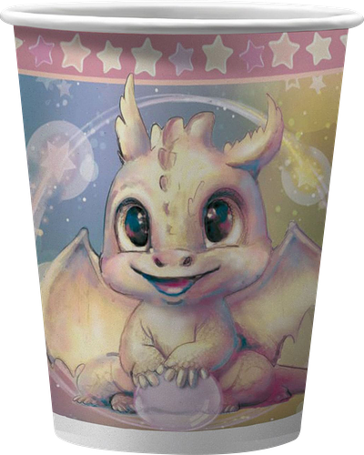 Набор стаканов ND PLAY Дракоша, бумажные, 250мл, 6шт