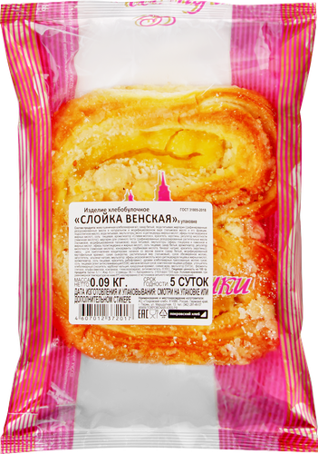 

Слойка Покровский Хлеб Венская 90 г