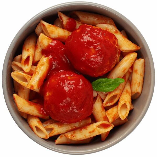 Фрикадельки куриные в томатном соусе с пастой пенне Шеф Перекрёсток