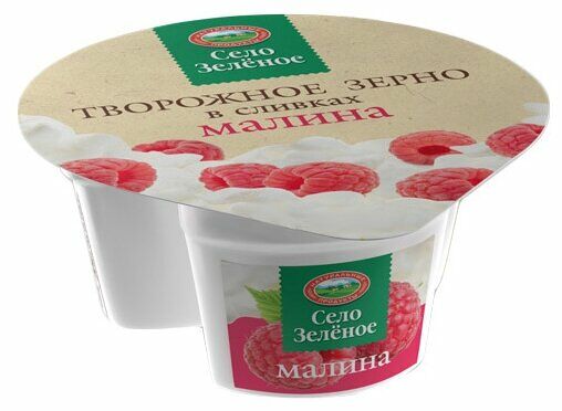 Творожное зерно в сливках Село Зеленое 