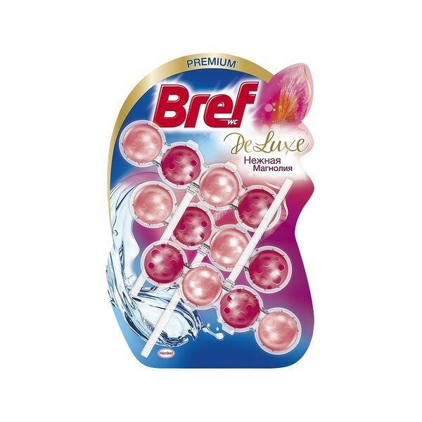 Туалетный блок Bref Deluxe нежная магнолия, 3 шт.