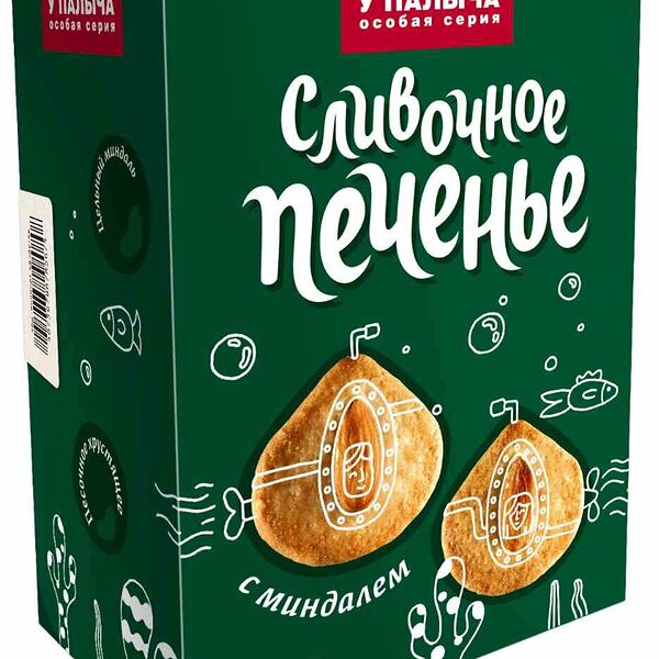 Печенье сливочное У Палыча с миндалем